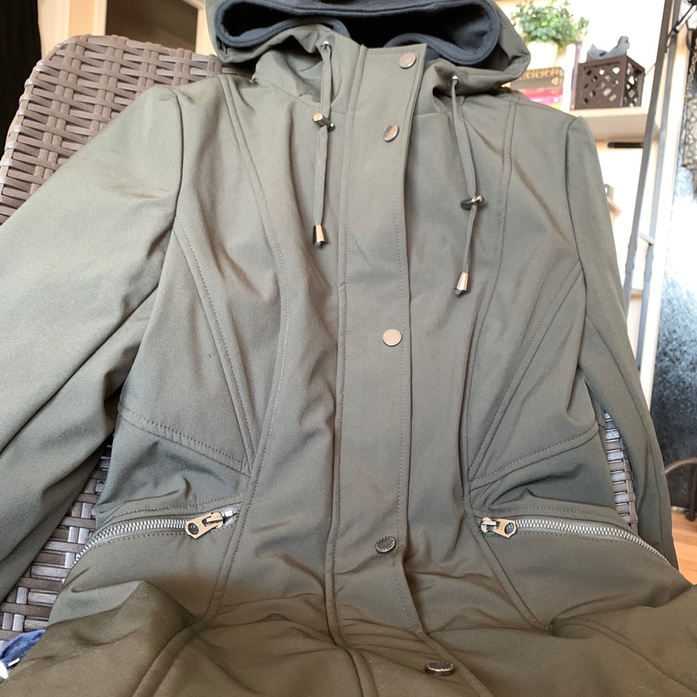 NWT FRENCH CONNECTION💥HP🎉Versatile Coat Olive, S - Picture 13 of 15